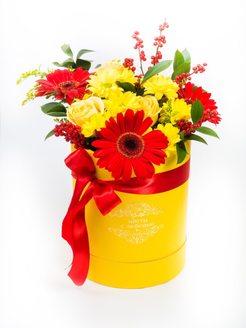 Коробка с цветами "Цветочница"
